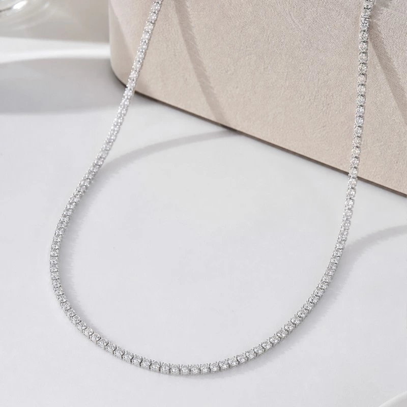 Lab Grown Diamond Tennis Choker Necklace