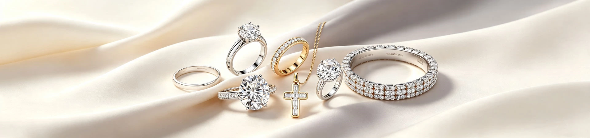 custom lab diamond jewelry: pendant & chains