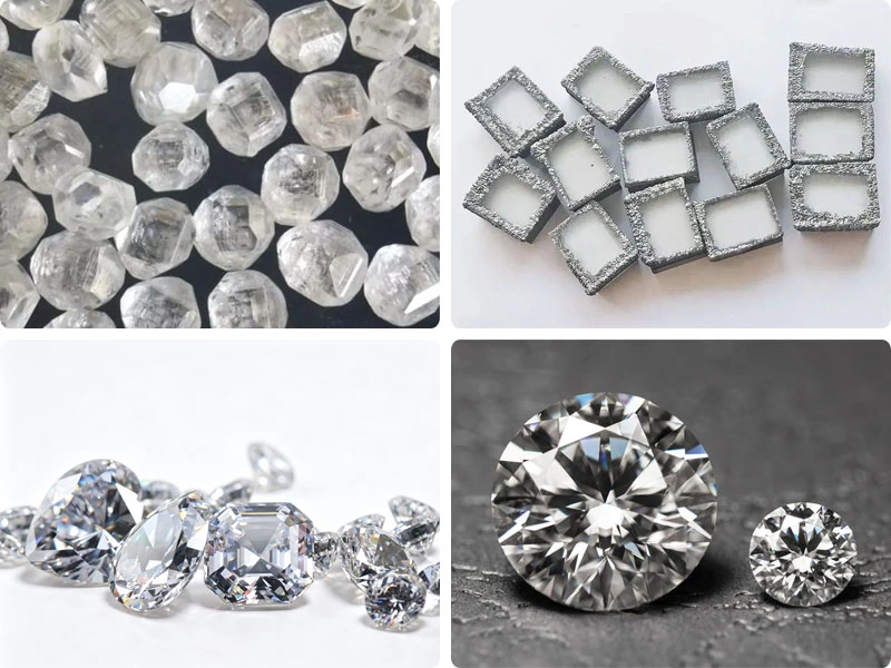 from Rough Lab Diamond to loose lab diamonds
