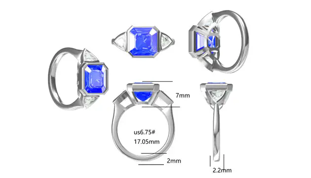 Custom CAD of Lab Diamond Engagemeng Rings