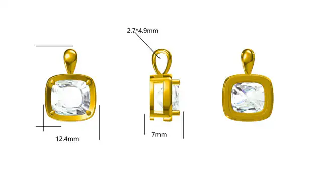 Custom lab diamond ring CAD Revisions